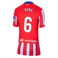 Camiseta Atletico Madrid Koke #6 Primera Equipación para mujer 2024-25 manga corta